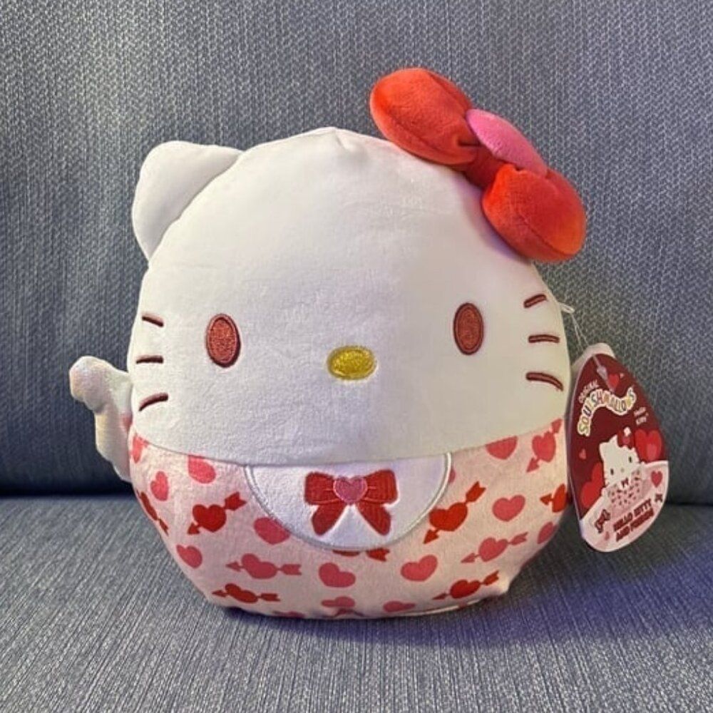 RARE Hello Kitty Valentine's Squishmallow Plush Toy